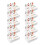 10Pcs Stackable Holiday Cookie Boxes Animal Design Easy-White 1