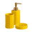 Ceramic Bathroom Essential Bundle Soap-Yellow Three Piece Set 1