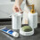 Ceramic Bathroom Essential Bundle Soap-Yellow Three Piece Set 5