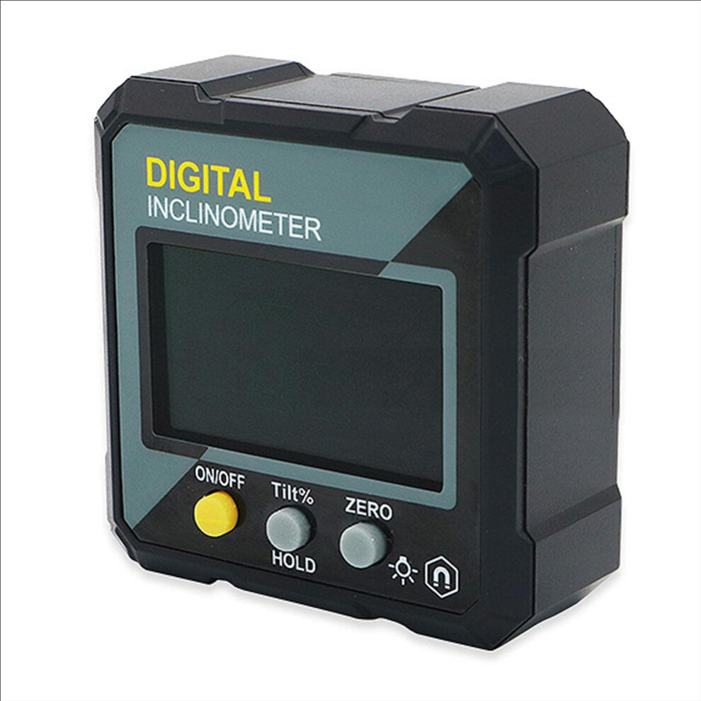 360 Degree Digital Inclinometer Portable Digital Angle Finder Electronic Protractor Magnetic Angle Tool Black 9393856327768