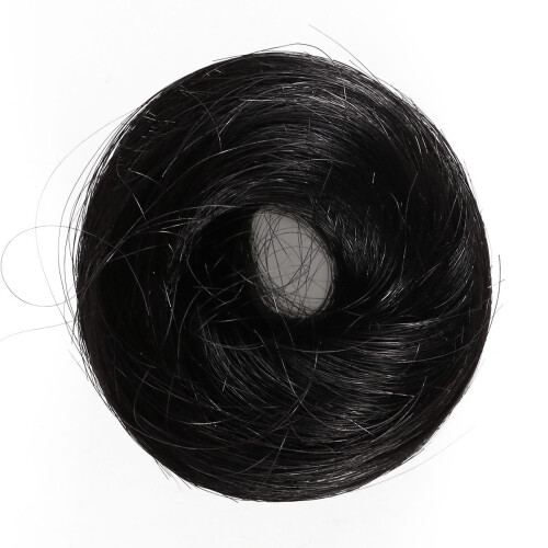 Women Haar Dutt Chignon Schwarz