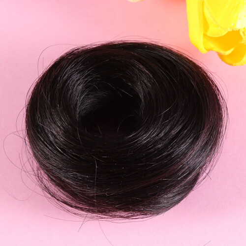 Women Haar Dutt Chignon Schwarz 1