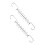 4Pcs Silver Multi-Hole Clothes Drying Rack with Hooks for Home Use 11