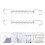 4Pcs Silver Multi-Hole Clothes Drying Rack with Hooks for Home Use 10