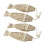 4 Strings Holzfisch : Handgeschnitztes Nautisches Ornament Für Küste 1
