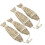 4 Strings Holzfisch : Handgeschnitztes Nautisches Ornament Für Küste 2