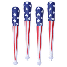 4Stück Aufblasbare Baseballschläger Mit Amerikanischer Flagge