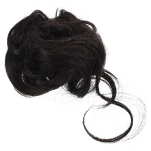 Elastische Donkerbruine Haarband Krullende Knot Haarstuk