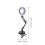 1Pc Black Foldable LED Manicure Lamp Eye Protection Magnifier Light 4