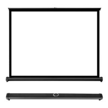 Mobile Tabletop Projection Screen 40 Inch 16:9 Retractable Portable Home Theater Projector Screen
