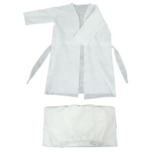 1Set Comfortabele Witte Wegwerp Badjas Met Eenvoudige Stijl