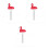 3Pcs Red Flamingo Pool Thermometer Floating ABS Durable Easy Read 4