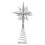 2Pcs Quality Iron Silver Star Christmas Tree Toppers 1