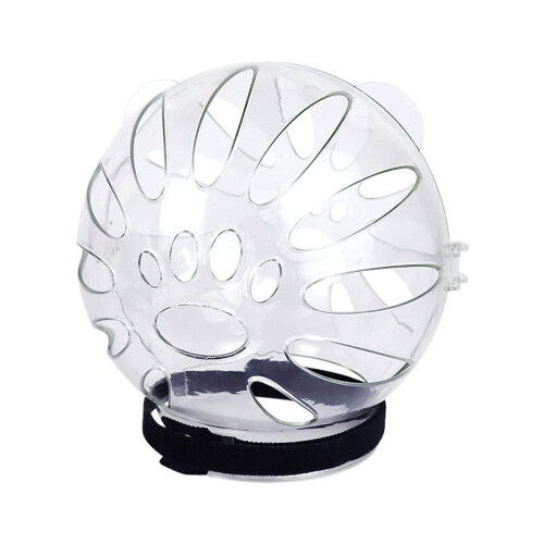 Muzzle Helmets Covers For Recovery Hard Shell Cat Headgear, Clear Muzzle For Wound Licking Prevention, Grooming Aid