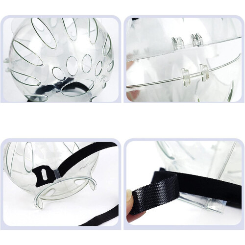 Muzzle Helmets Covers For Recovery Hard Shell Cat Headgear, Clear Muzzle For Wound Licking Prevention, Grooming Aid 1