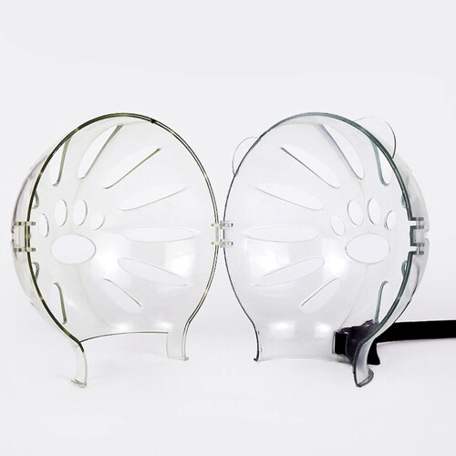Muzzle Helmets Covers For Recovery Hard Shell Cat Headgear, Clear Muzzle For Wound Licking Prevention, Grooming Aid 2
