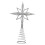 2Pcs Quality Iron Silver Star Christmas Tree Toppers 11