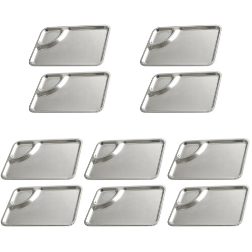 10 Teigtaschen-Platten Mehrfachfunktion Chips-Schalen 1