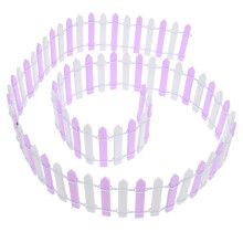 Lightweight Violet Mini Fence for Micro Landscape and Craft Use