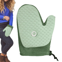 Cat Hair Remover Glove | Pet Cleaning Spray Glove, Reusable Anti-Static Mitt For Indoor Outdoor Car Home Couch Green