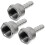 3Stück Wasserschlauchverbinder Anschlüsse Adapter 3