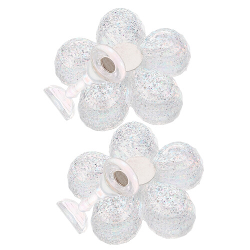 8 Glitzer Blumenförmige Magnetische Nagelspitzen Halter 2