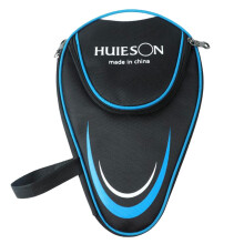 Table Tennis Paddle Case Protective Zipper Closure Handle Fits Standard Paddles Racket Storage Bag