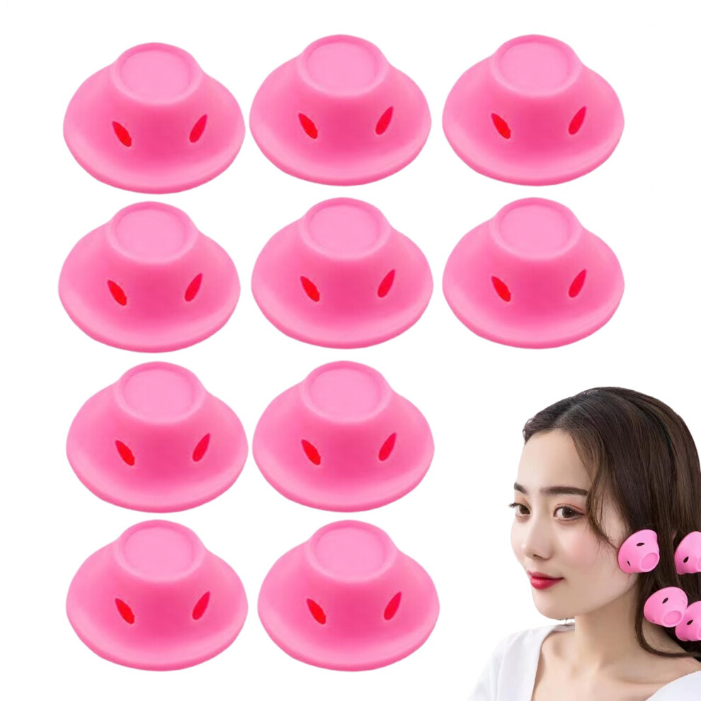 Pink Heatless Curls Tools 10 Pcs No Heat Overnight Hair Curler Salon Quality Curlers Pack Of 1