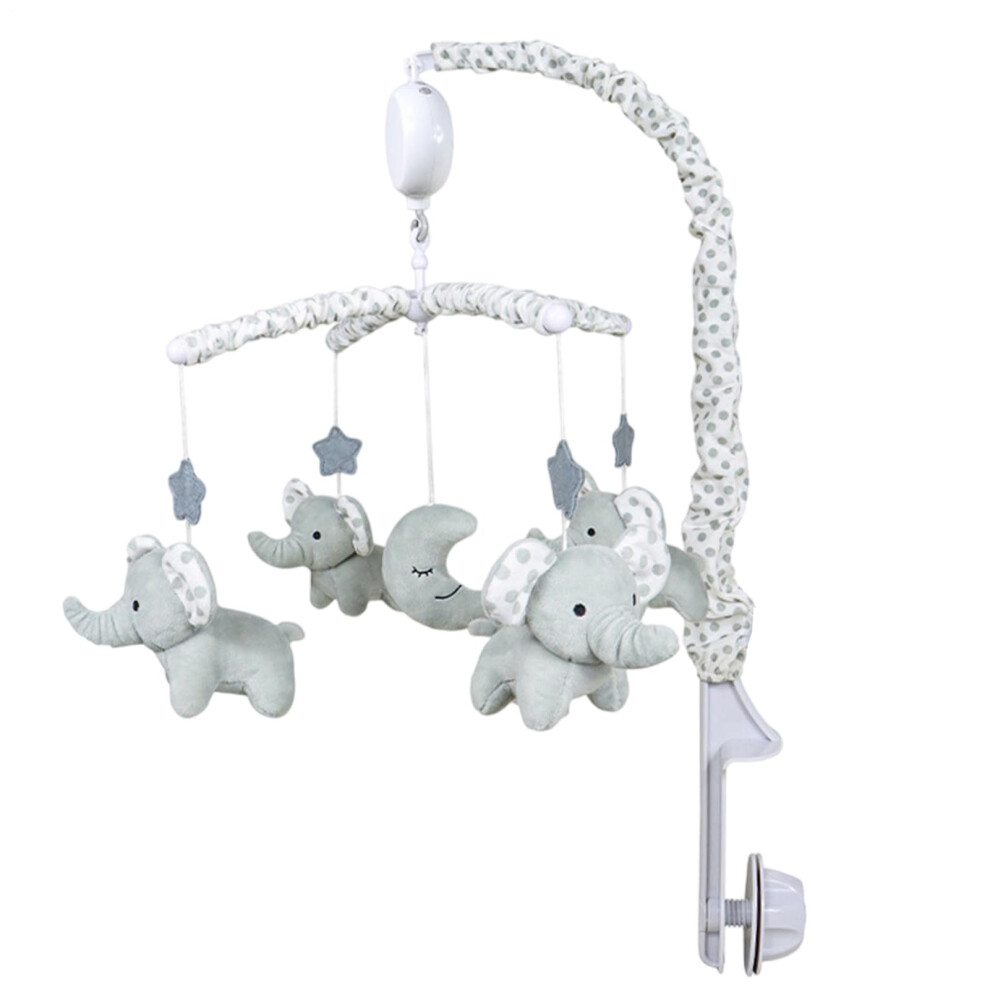 Musical Mobile for Crib Star Projection Timing Function Remote Control Emotes Control Peluch Gray Music Box