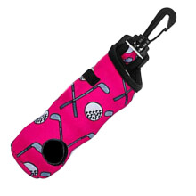 Golf Tee Holder Bag Adjustable Belt Clip Capacity 3 Tees Lightweight Waterproof Travel Cam Training