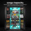 Hisense Hisense Pureflat Eclipse American Fridge Freezer - Black - E Rated 12