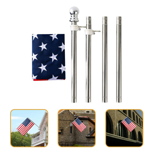 1 Set Amerikanische Flaggenstange Außenbereich Boot 1