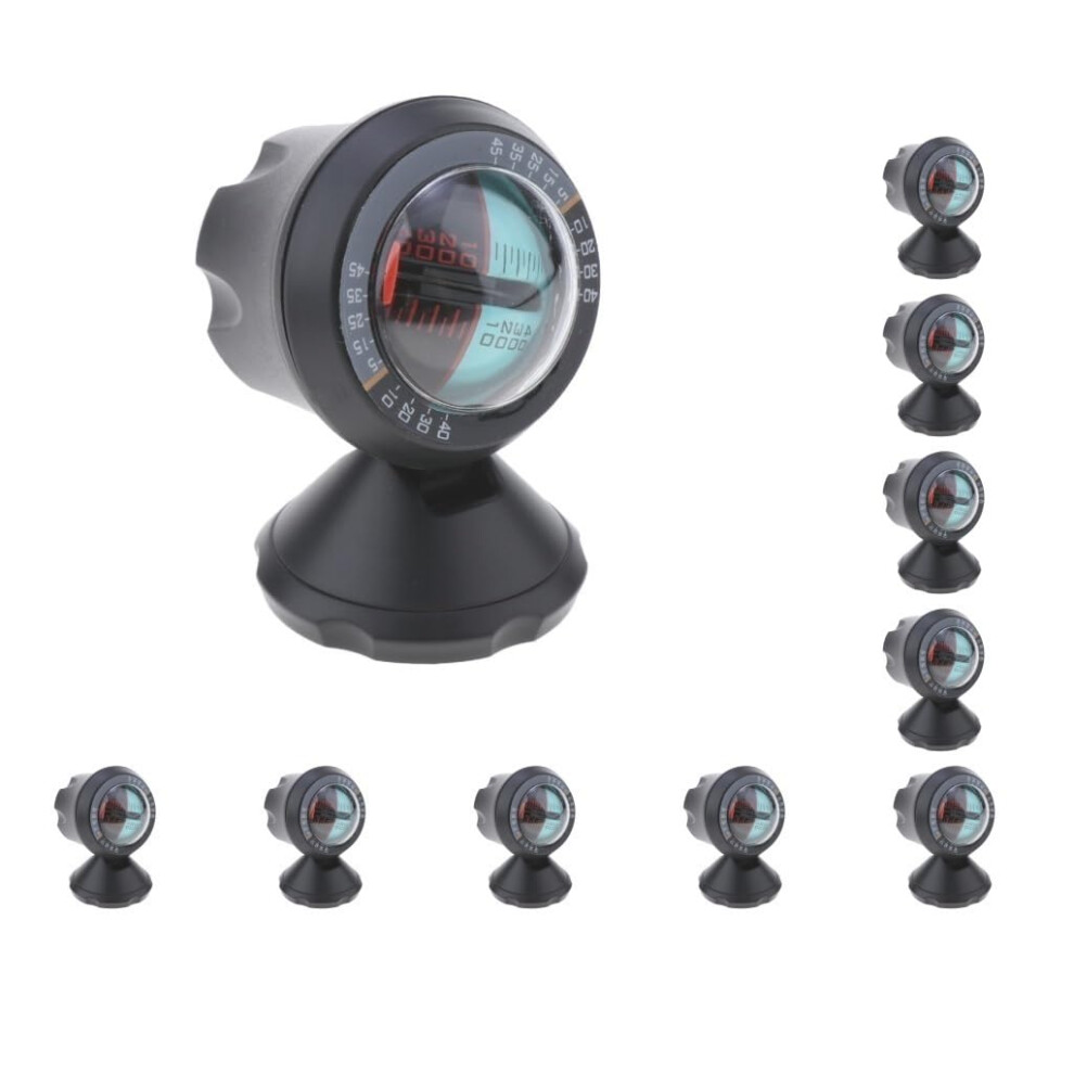 Multifunction Car Inclinometer Slope Measurement Tool Angle Finder Outdoor Vehicle Compass 10-Set 9354506266073