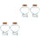 4 50 Ml Glasflaschen Mit 4