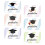 6 De Tarjetas De Graduación Con Decorativos 1