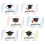 6 De Tarjetas De Graduación Con Decorativos 5