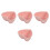 4 Piezas Bol Redondo Forma Corazón Para 9