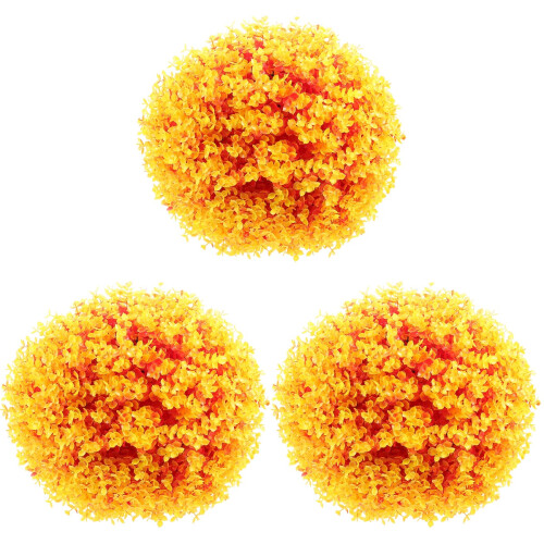 3 Unidades Bola Artificial Topiaria Decorativa 1