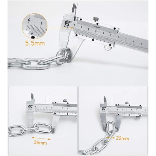 Chain Lock Iron Chain Lock For Bicycle Anti-Theft 1 Meter Chain 1