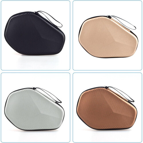 Storage Bag Hexagonal Ping Pong Paddle Case For Table Tennis Racket Waterproof Black 2