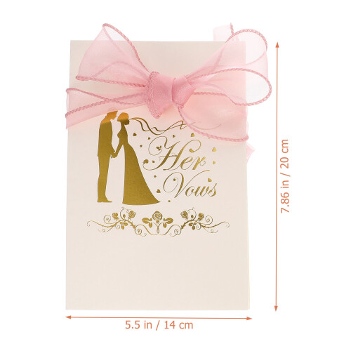Juego De Tarjetas Para Matrimonial Con Lazo 1