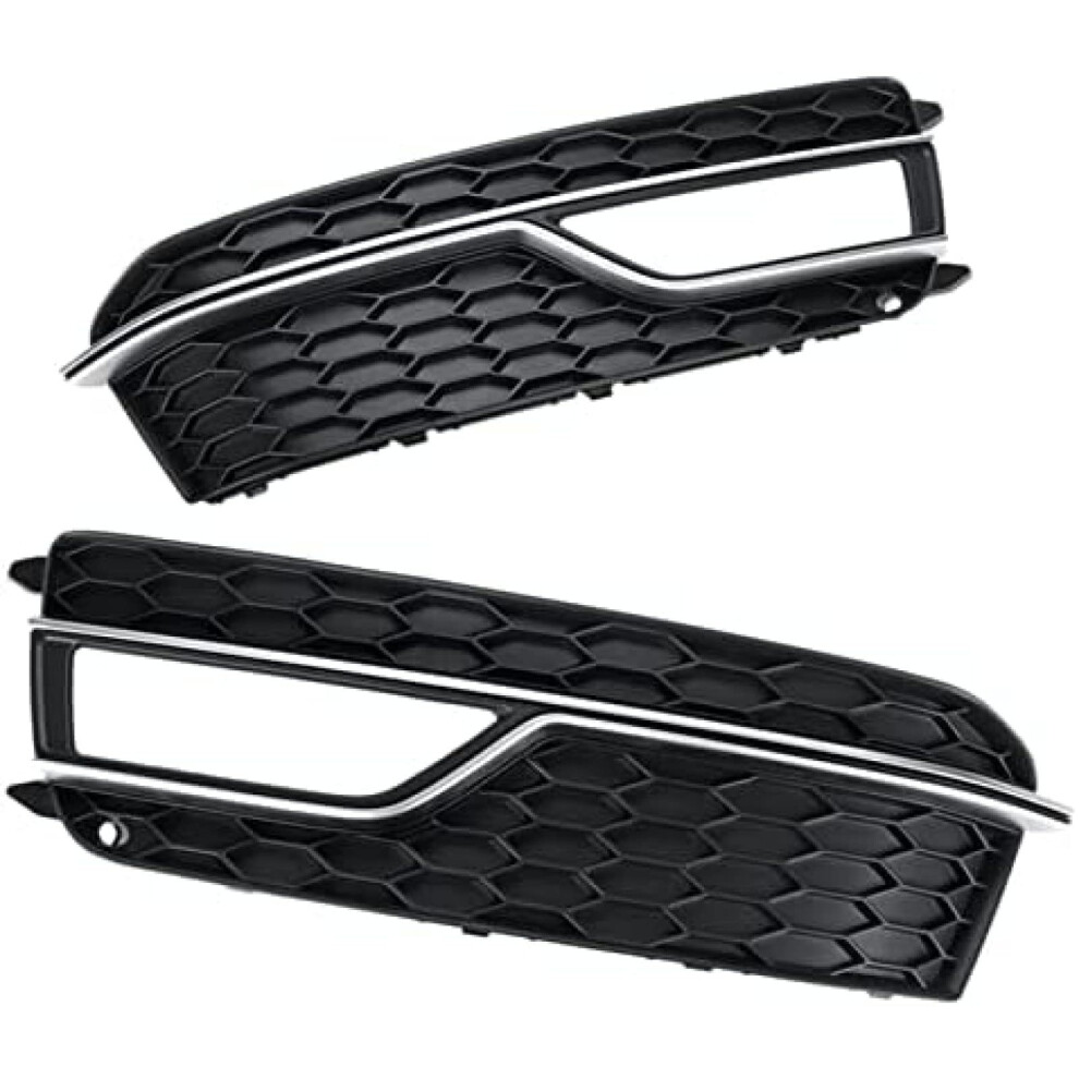 Fog Grille For S5 A5 2013-2017 Honeycomb Grille Front Fog S Cover Light 9016109397898