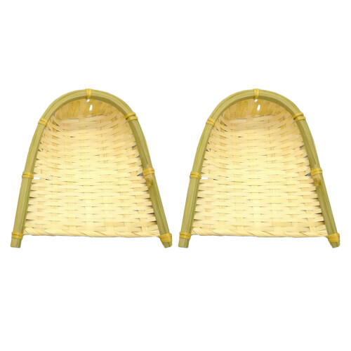 2St Mini Bamboe Stofblik En Elegant