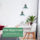 1St Moderne Groene Aluminium Home Hanglamp Simple Design 9