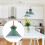 1St Moderne Groene Aluminium Home Hanglamp Simple Design 3