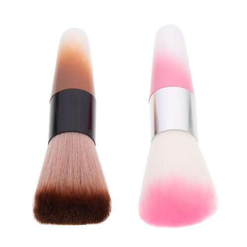 2 Unidades Cepillo Para Polvo De Y Maquillaje