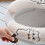 Thick Plush Toilet Seat Pad Secure Adhesive Grip Durable-grey 6