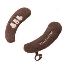 Plush Toilet Seat Cushion Soft Comfortable Slip Proof-brown