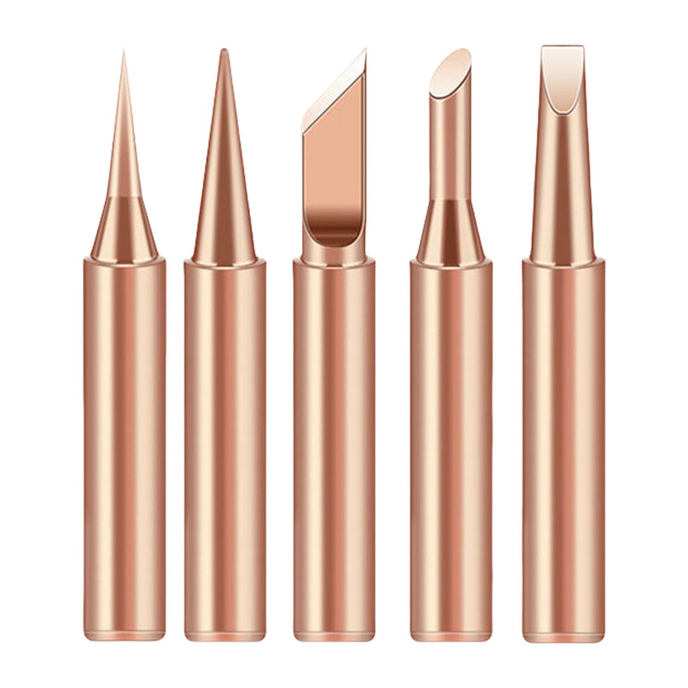 5Pieces Heat Efficient Brass Soldering Tip For Quick Heat Up And Stable Temperature Control For Circuit Board Work 9016109398093