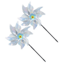 2Stk Kinder Windmühlen Spielzeug & Vogelabwehr Garten Deko
